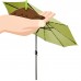 Deluxe Solar Powered LED Lighted Patio Umbrella - 10' - by Trademark Innovations (Tan)   555284639